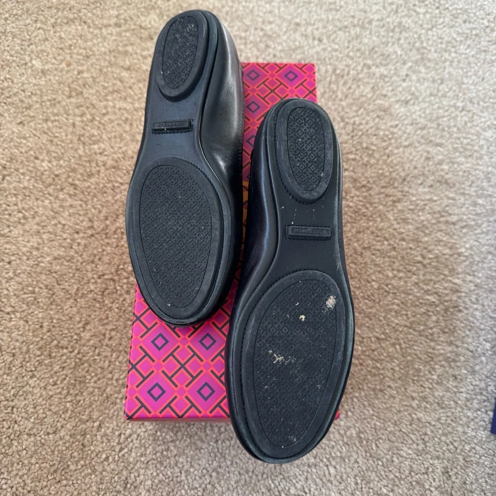 Tory Burch size 7 Black slip on shoes - Picture 2 of 3
